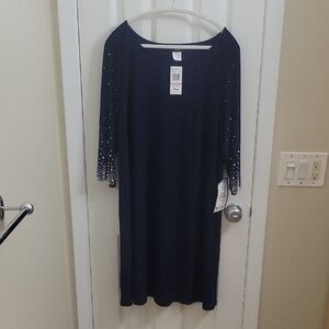 Elegant Navy Blue Dress